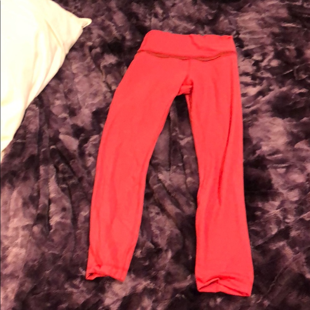 Pink lululemon align pants (7/8) size 4